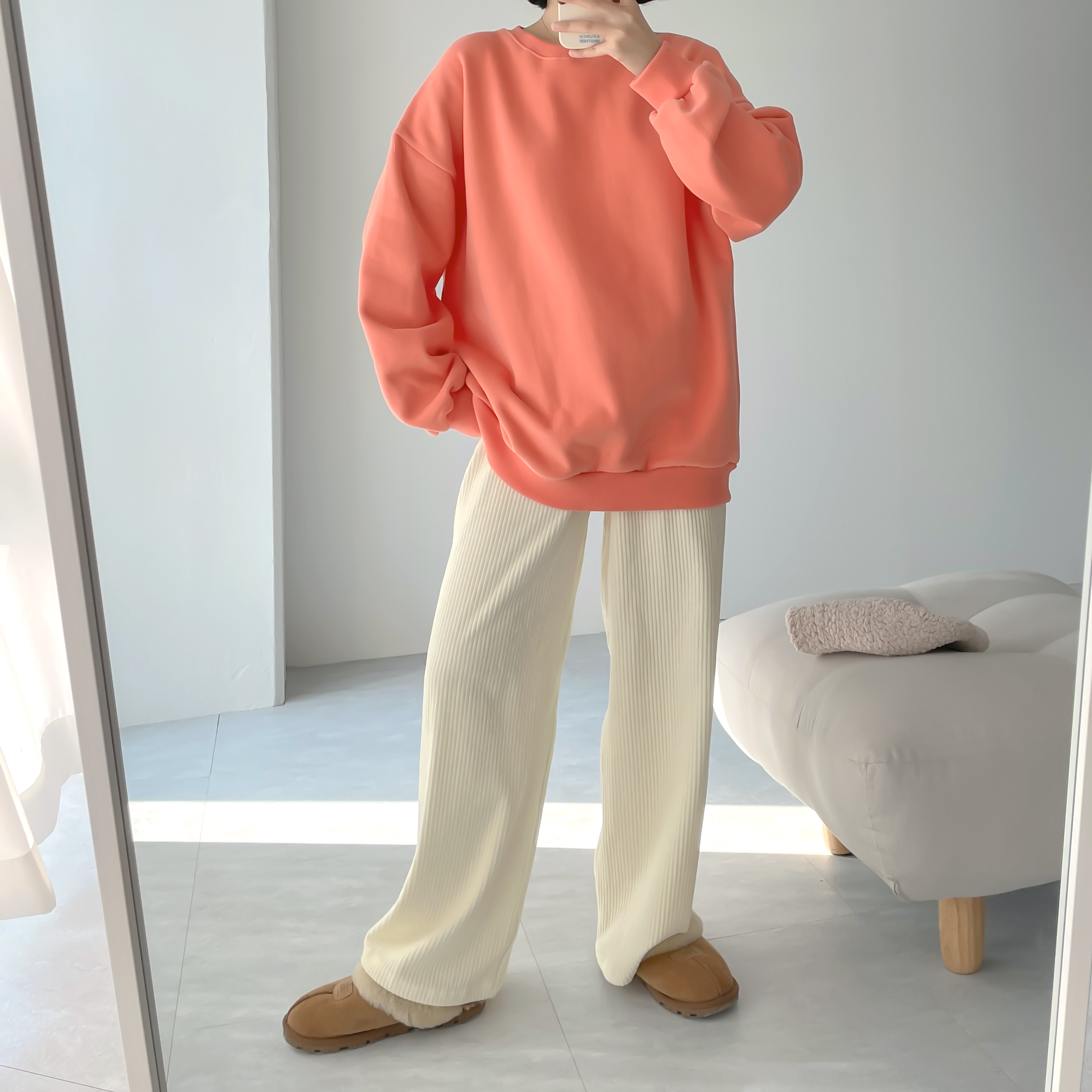 골덴통바지 벨로아와이드팬츠 벨로아팬츠 이미지 3