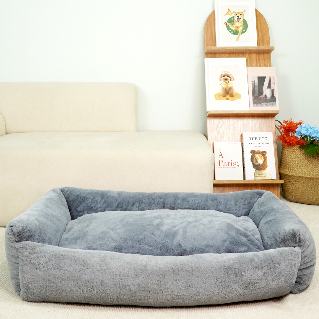 개과천선 카소 애견 강아지 방석 슬개골 예방 마약방석 고양이 겨울용 다크 그레이 대형