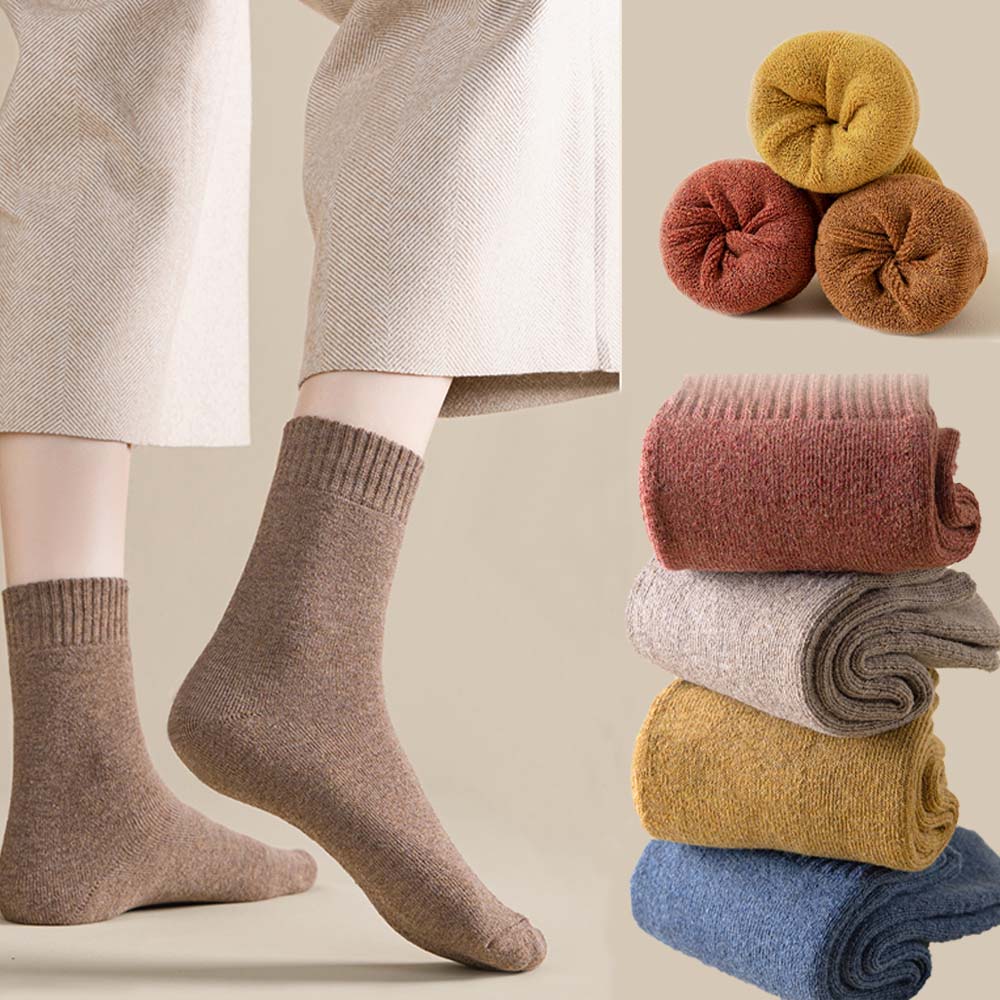 따뜻한 무압박 기모 양말 6켤레 방한 통파일 보온 발열 임산부 수면 겨울양말
