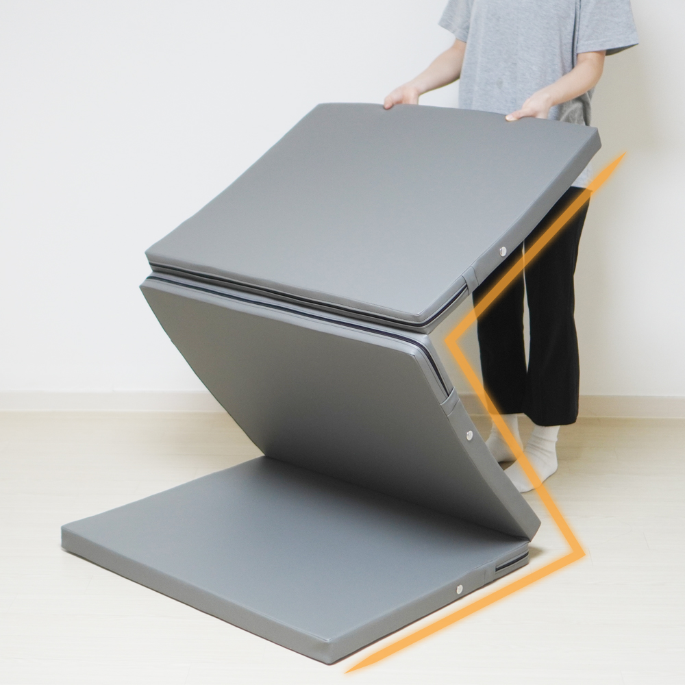 딥코어 접이식 매트리스 3단 1인용 바닥 수면 단단한 매트 5cm MS