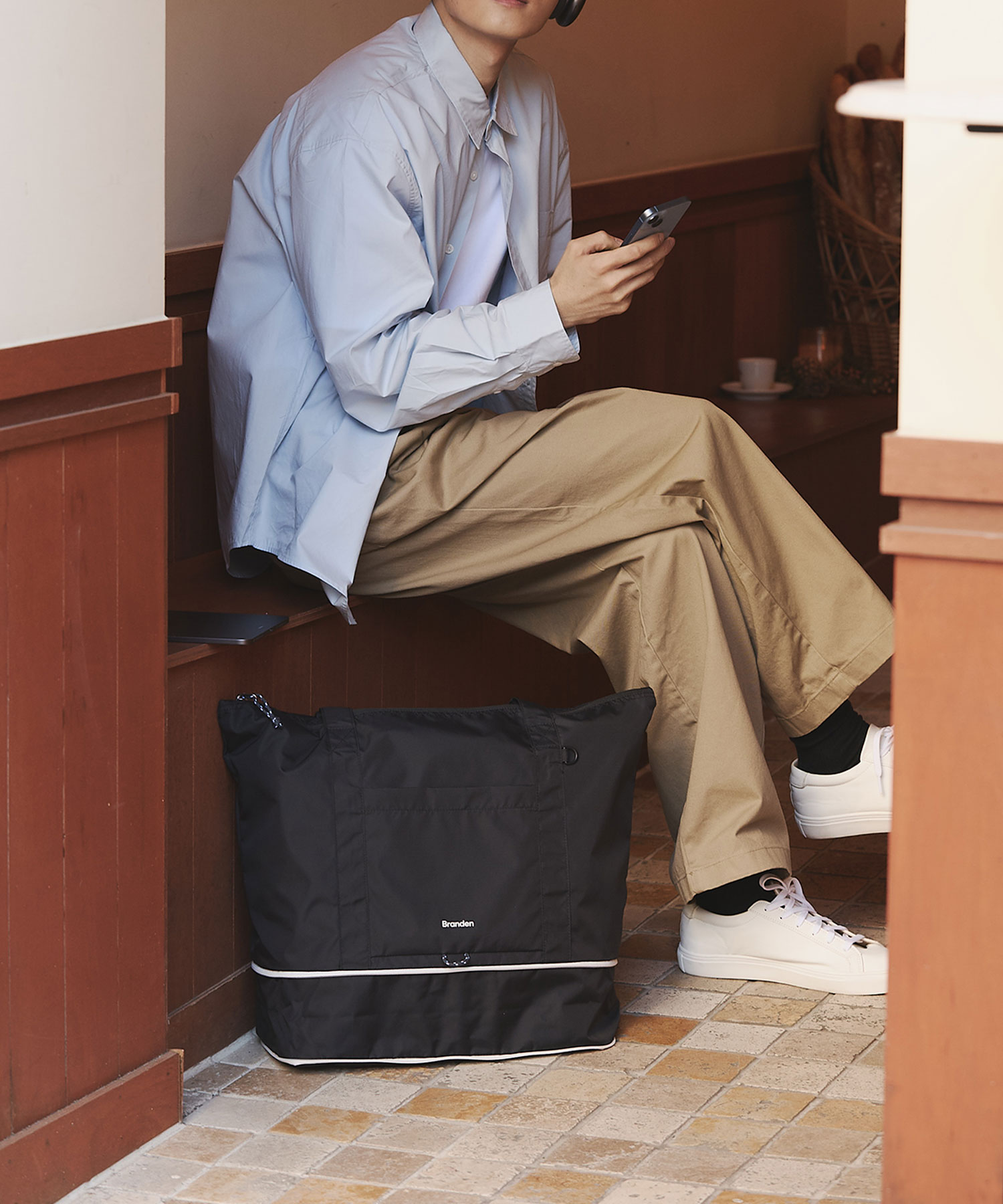 브랜든 폴더블 토트백 1개 나일론 토트백