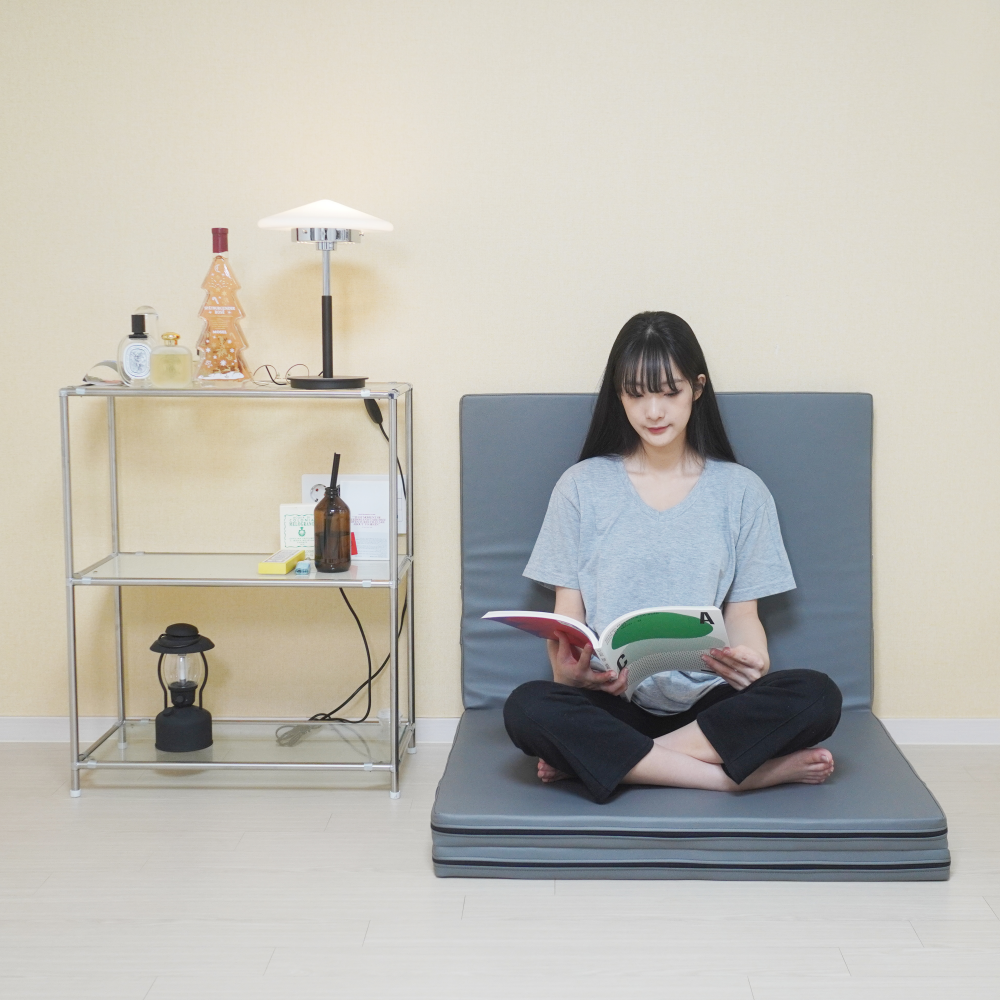 딥코어 접이식 매트리스 3단 1인용 바닥 수면 단단한 매트 5cm MS