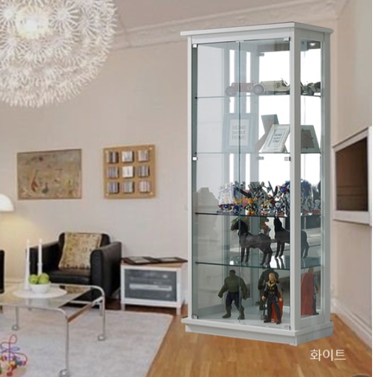 고급 장식장 화이트 엔틱 장식장 트로피 상패진열장 유리전시장