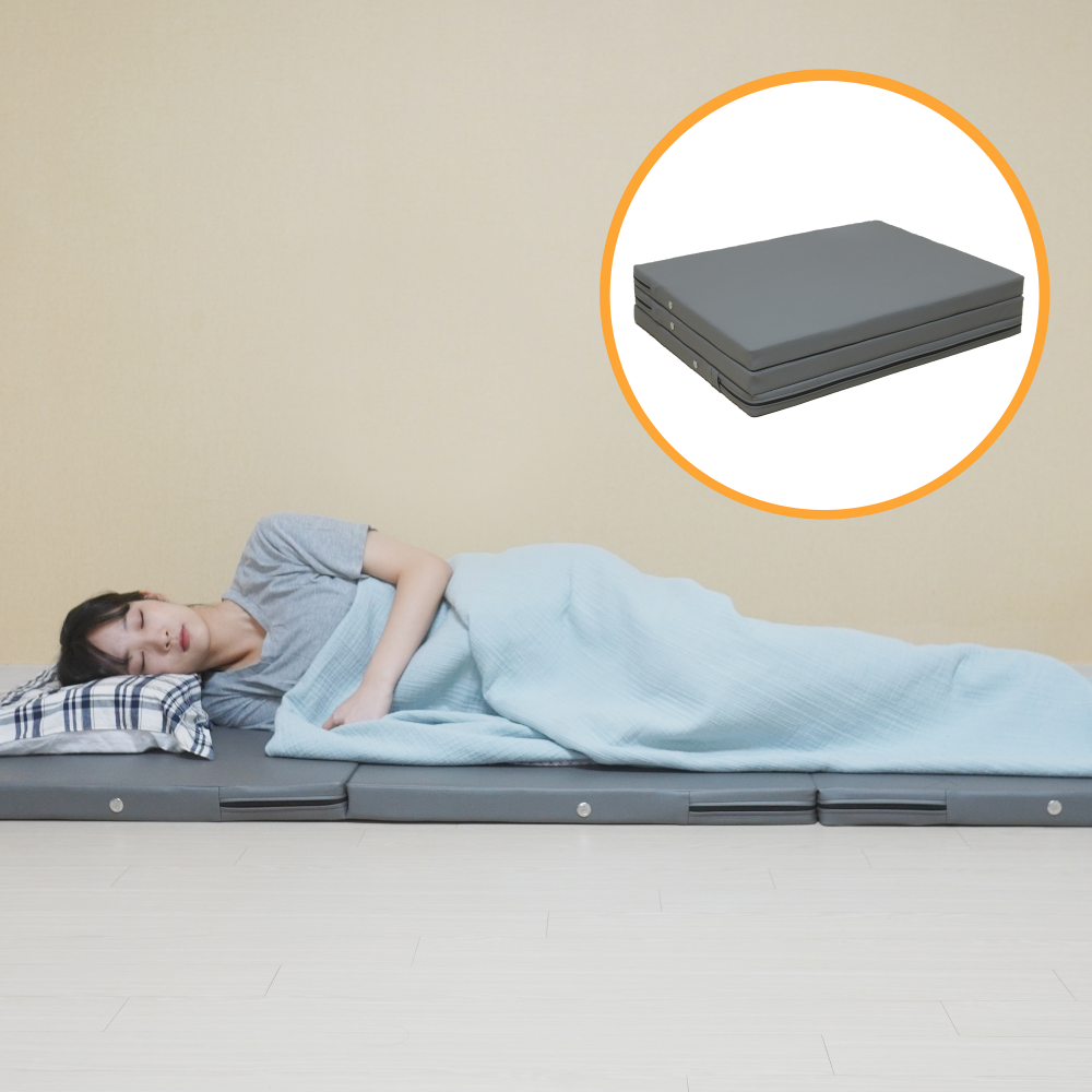 딥코어 접이식 매트리스 3단 1인용 바닥 수면 단단한 매트 5cm MS