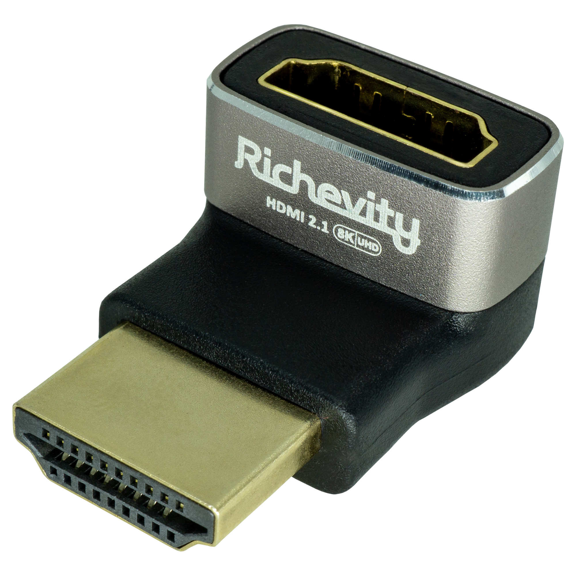 리체비티 8K HDMI 2.1 270도 꺾임 젠더 ㄱ자 하향