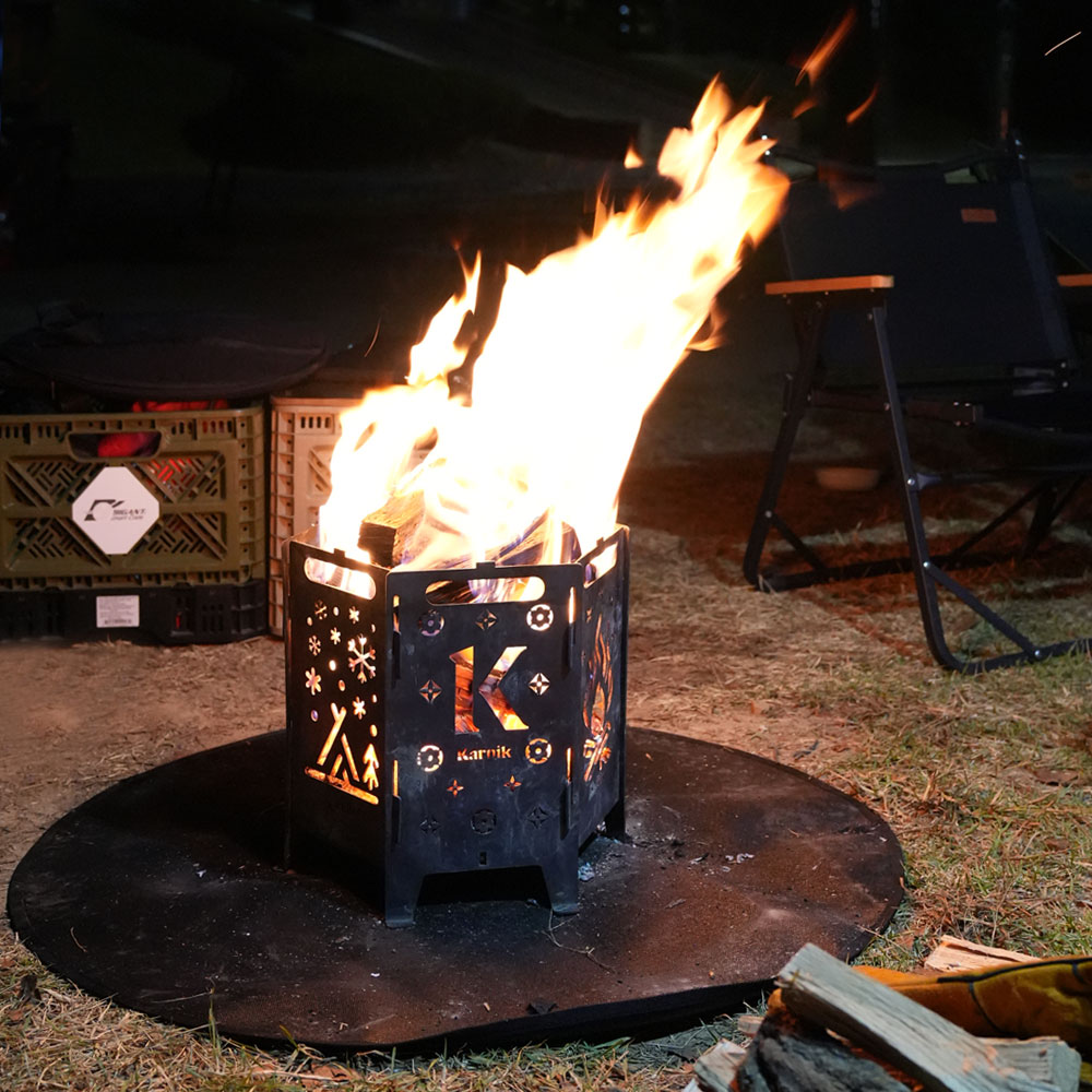 카르닉 방염매트 방염포 방염천 화로대 방열매트 캠핑 사각 S