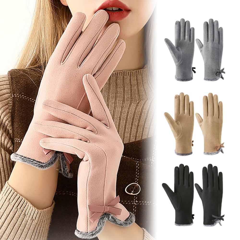 N4010 터치 장갑 부드러운 얇은 스마트폰 여성 남성 겨울 기모장갑 호주캐시미어 벨벳 방한 양모 극세사