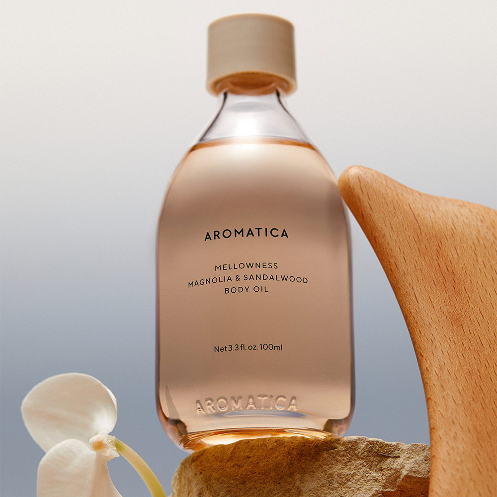 아로마티카 멜로우니스 바디오일 100ML & 돌고래 바디 괄사 마사지 2종 세트 바디케어 마사지오일 이미지 2