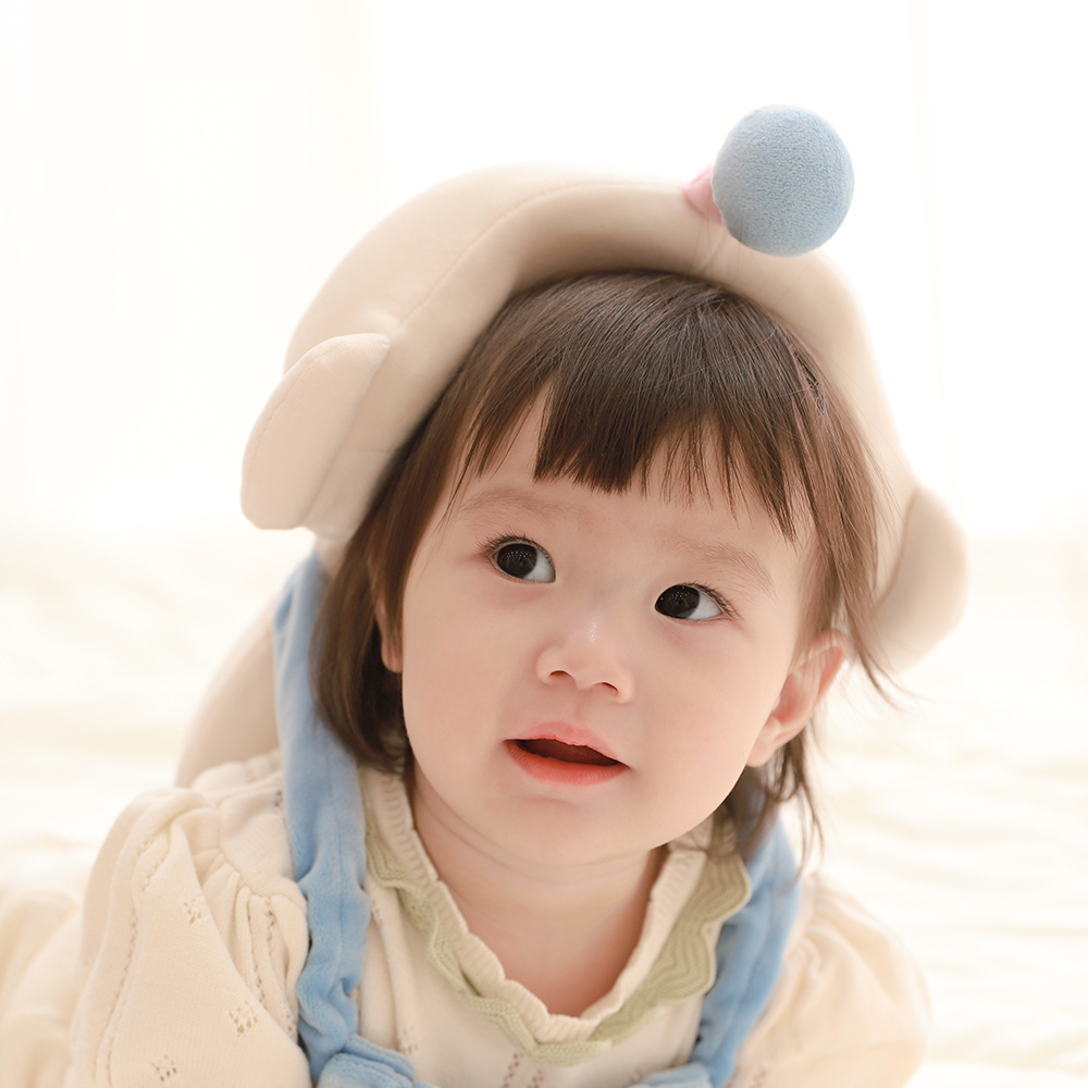 베이비팜 머리쿵 방지 쿠션 삼쿵이 아기 머리보호대 유아 베개 뒤통수 헬멧 안전모 신생아선물