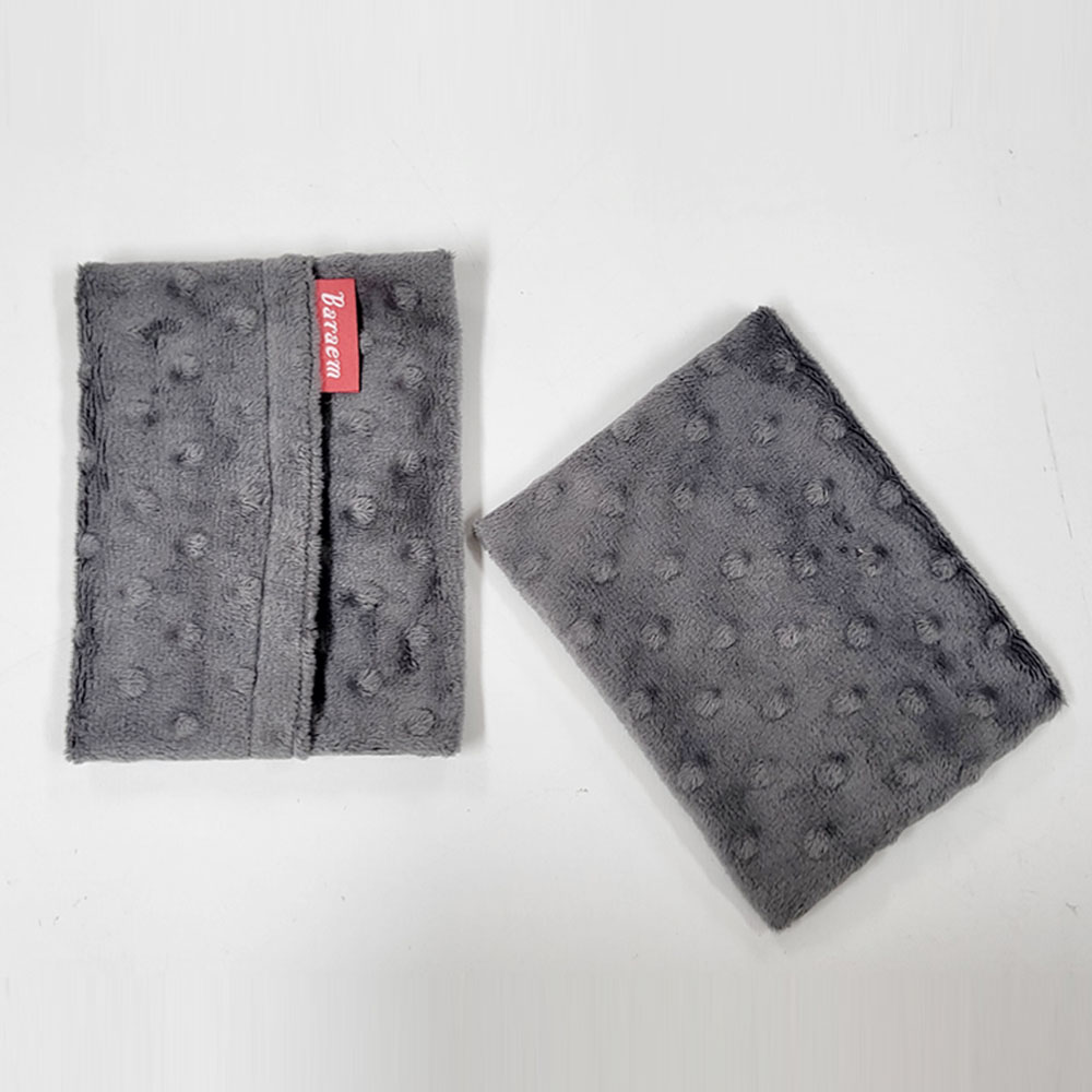 바램 핫팩 파우치 손난로 대형 150g 극세사 그레이