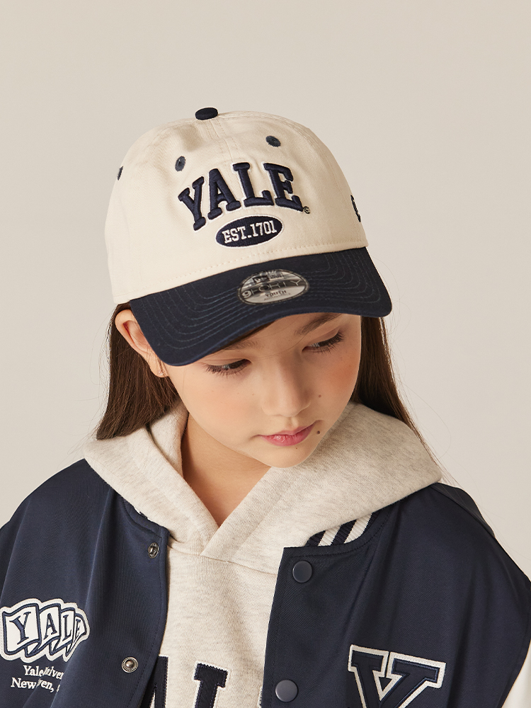 예일키즈X뉴에라 예일 아치 로고 배색 볼캡 NYFCA-33227 L/BEIGE - 상세 이미지 2