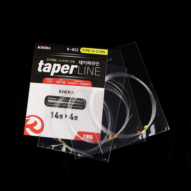 키우라 테이퍼라인 K-812 갈치메탈 쇼크리더 오모리 갑오징어 가지채비
