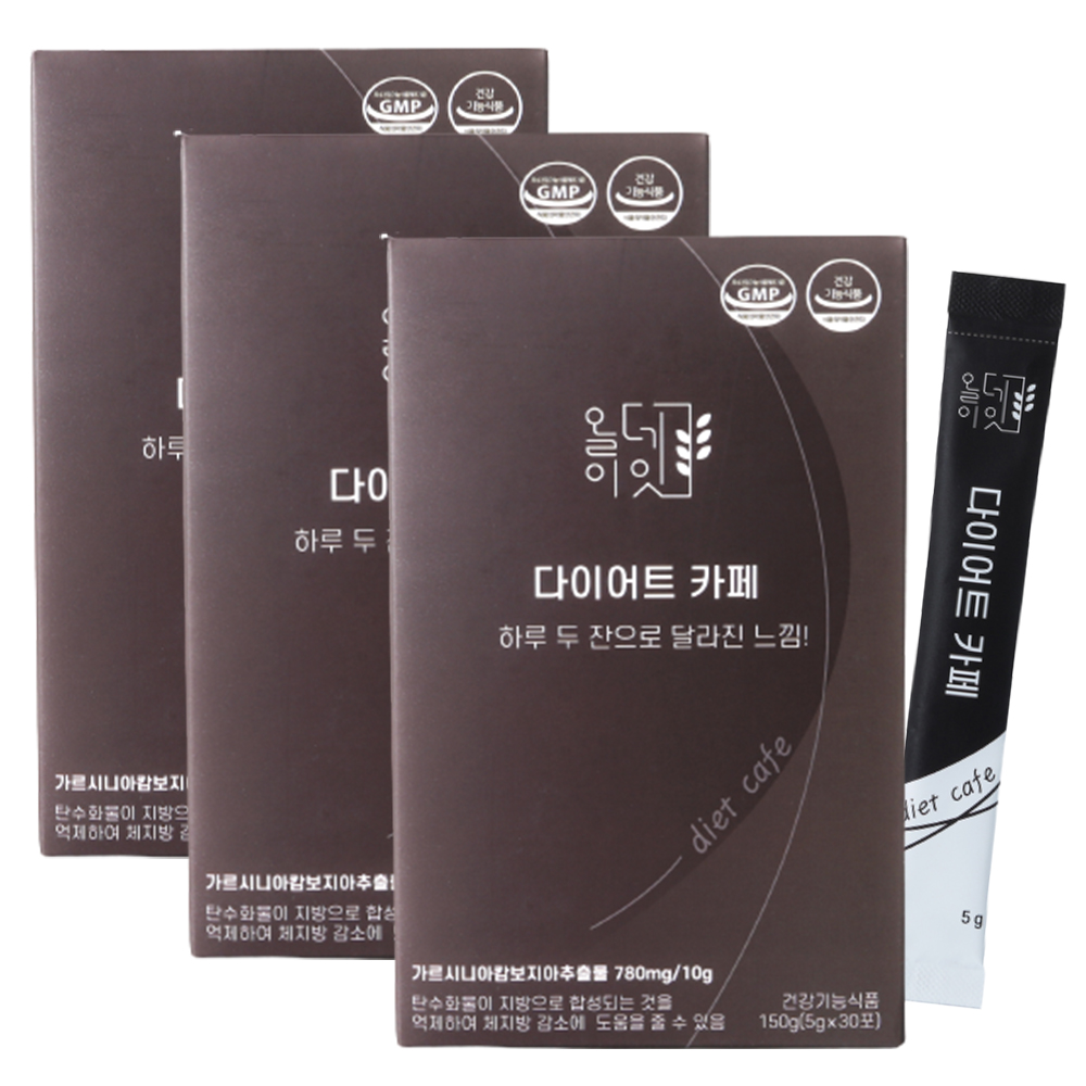가르시니아 다이어트커피 체지방감소 아메리카노 30포, 3개
