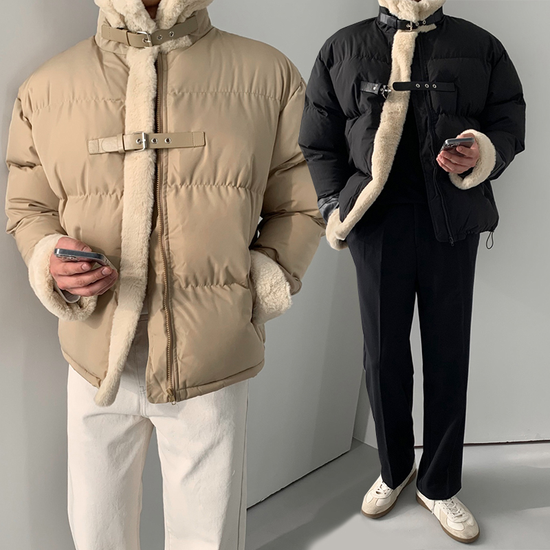 남자패딩 남자무스탕 숏패딩 - 메인 이미지