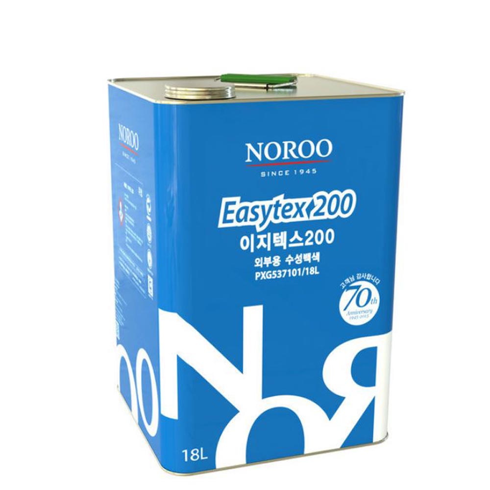 노루페인트 이지텍스200 외부용 수성페인트 18리터 무광 흰색 제품 이미지