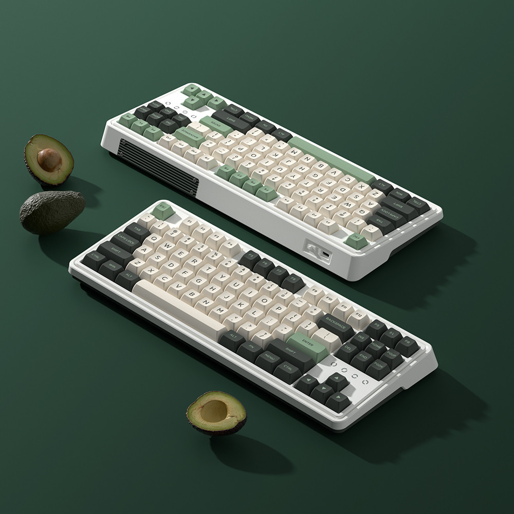 FL-ESPORTS CMK87 유무선 핫스왑 풀윤활 기계식 키보드 아보카도(영문각인), 마쉬멜로우축(틱클릭/택타일) - 상세 이미지 2
