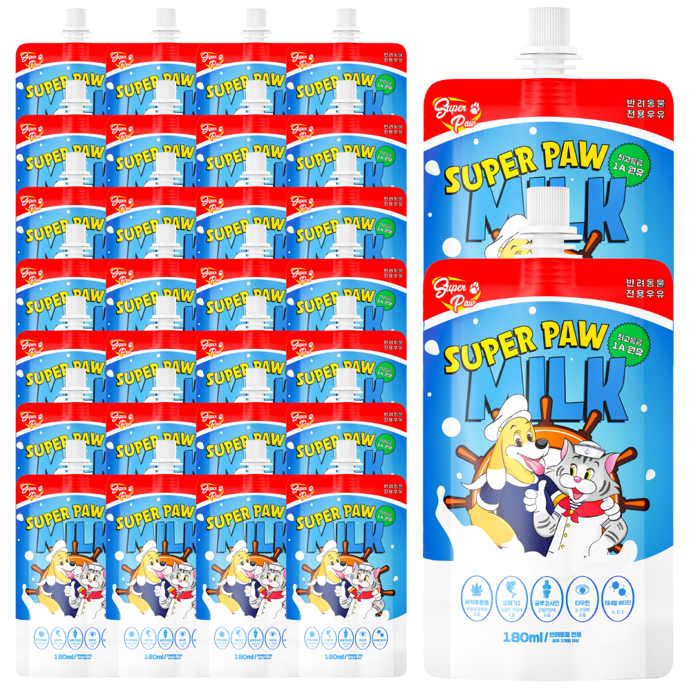 (3박스) 슈퍼포우 펫밀크 180ml, 30개