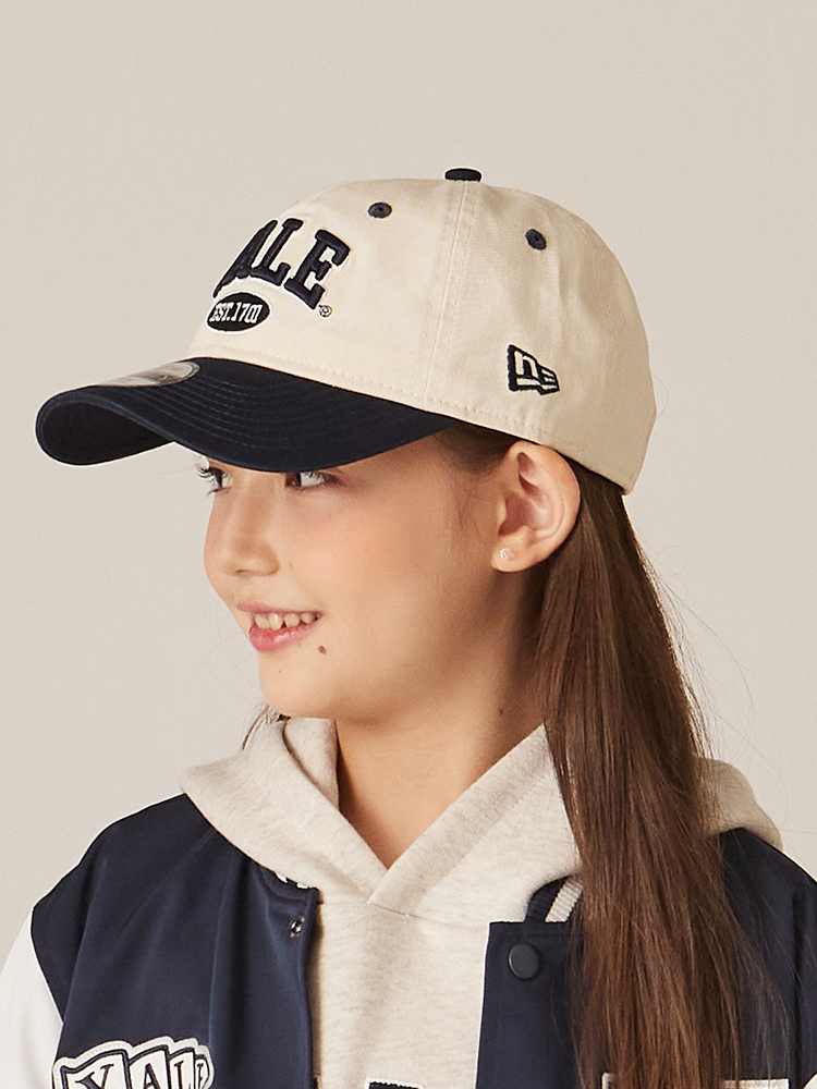 예일키즈X뉴에라 예일 아치 로고 배색 볼캡 NYFCA-33227 L/BEIGE - 상세 이미지 3