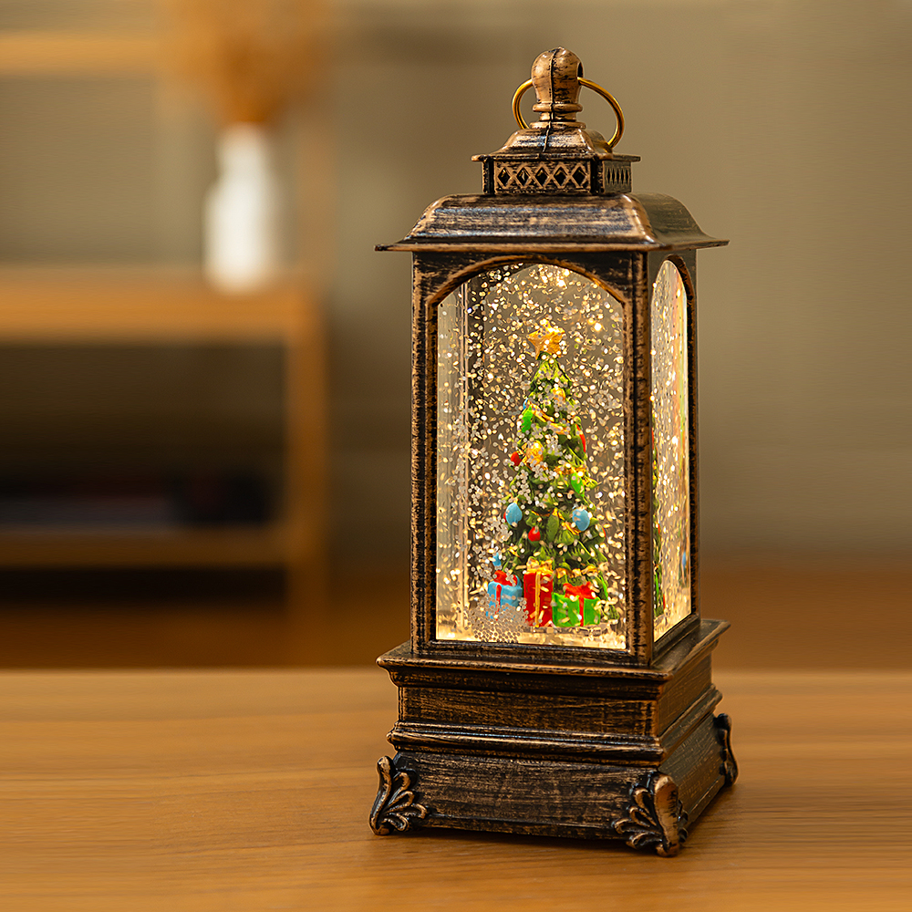 레토 크리스마스 오르골 스노우볼 무드등 트리 인테리어조명 선물