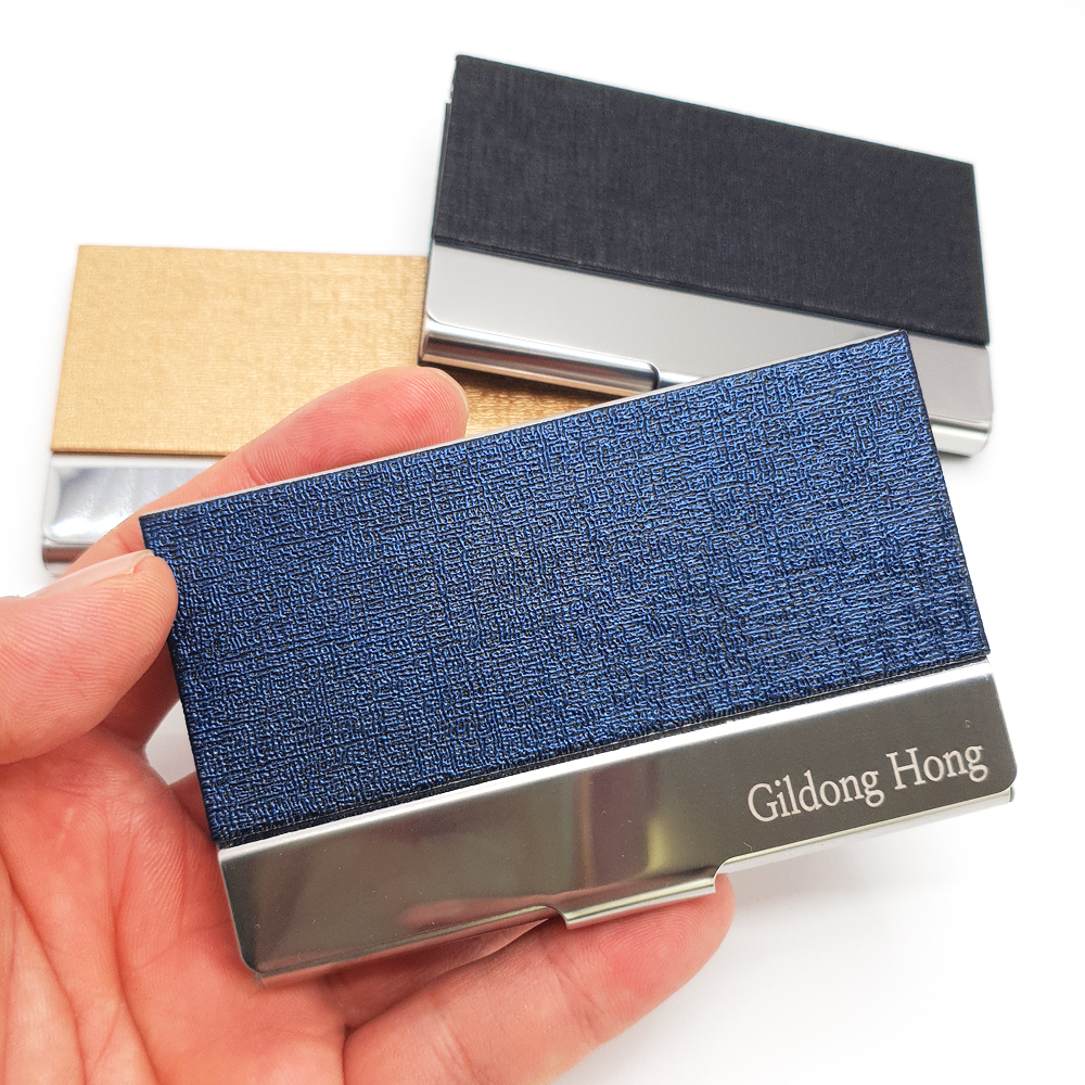 심플 비지니스 명함케이스 각인 명함지갑 스틸 카드지갑