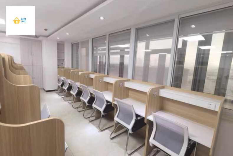 도서관책상 데스크 도서실 자습실 스카 수험생 학원용 - 상세 이미지 2