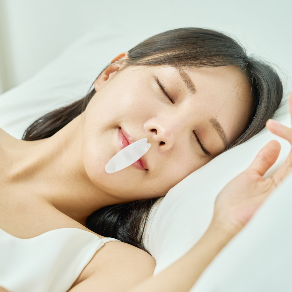 재우다 꿀잠 테이프 입벌림방지 밴드 코로 숨 유도 수면 입막음 테이프 제품 이미지