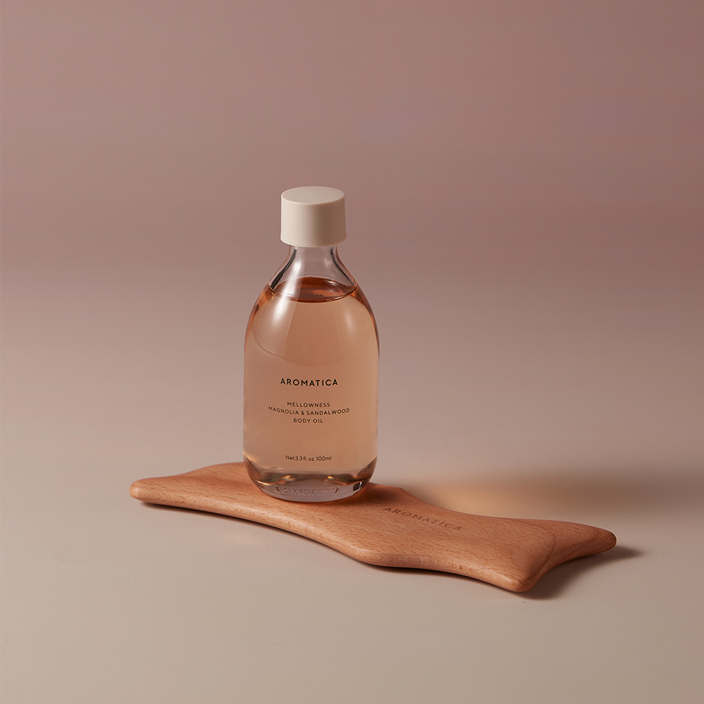 아로마티카 멜로우니스 바디오일 100ML & 돌고래 바디 괄사 마사지 2종 세트 바디케어 마사지오일 이미지 3
