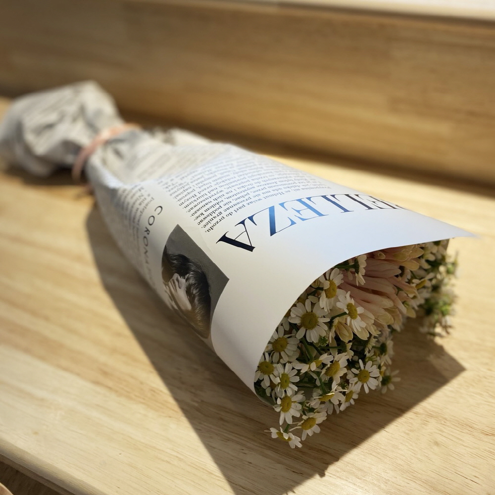 마트리카리아 꽃다발 꽃배달싼곳 꽃시장 생화택배