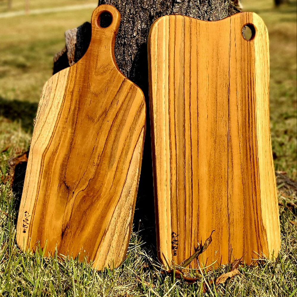 나무도마 원목도마 티크 명품 수제 도마각인 신현공예