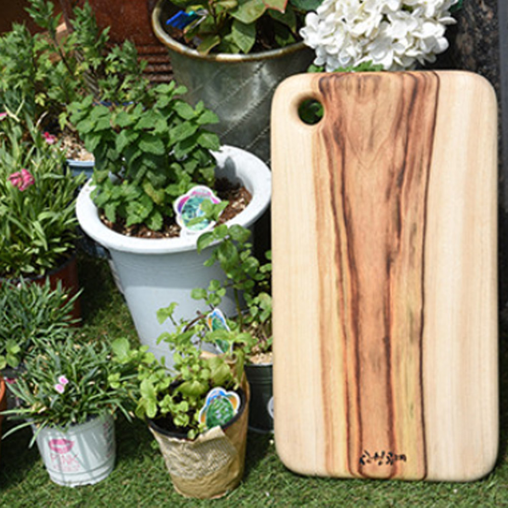 편백 캄포 월넛 나무 라운딩 원목 도마 향균 양면 수제 각인 신현공예