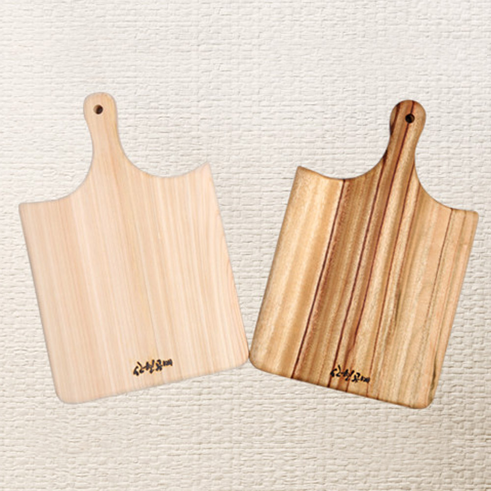 편백 캄포 월넛 나무 사각 빵도마 플레이팅 원목 도마 명품 수제 각인 신현공예