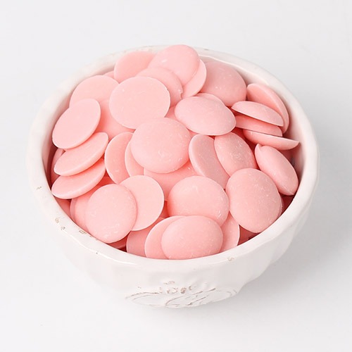 베릴스 컴파운드 코팅 초콜릿 핑크(딸기향) - 100g : 동그란 베이킹