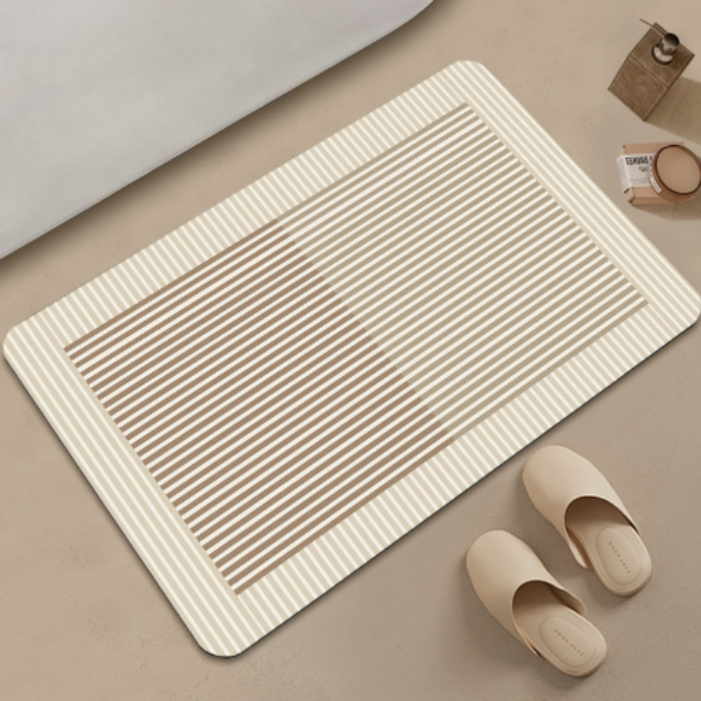 1+1 규조토발매트 주방매트 빨아쓰는 규조토 소프트 4세대 욕실 화장실 샌드사각S사이즈 2개