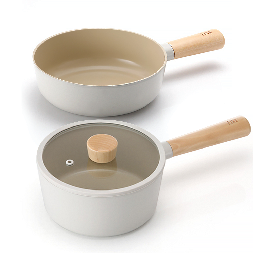 네오플램 피카 이유식냄비 세트 2종 (밀크팬 16cm+쁘띠웍 18cm)