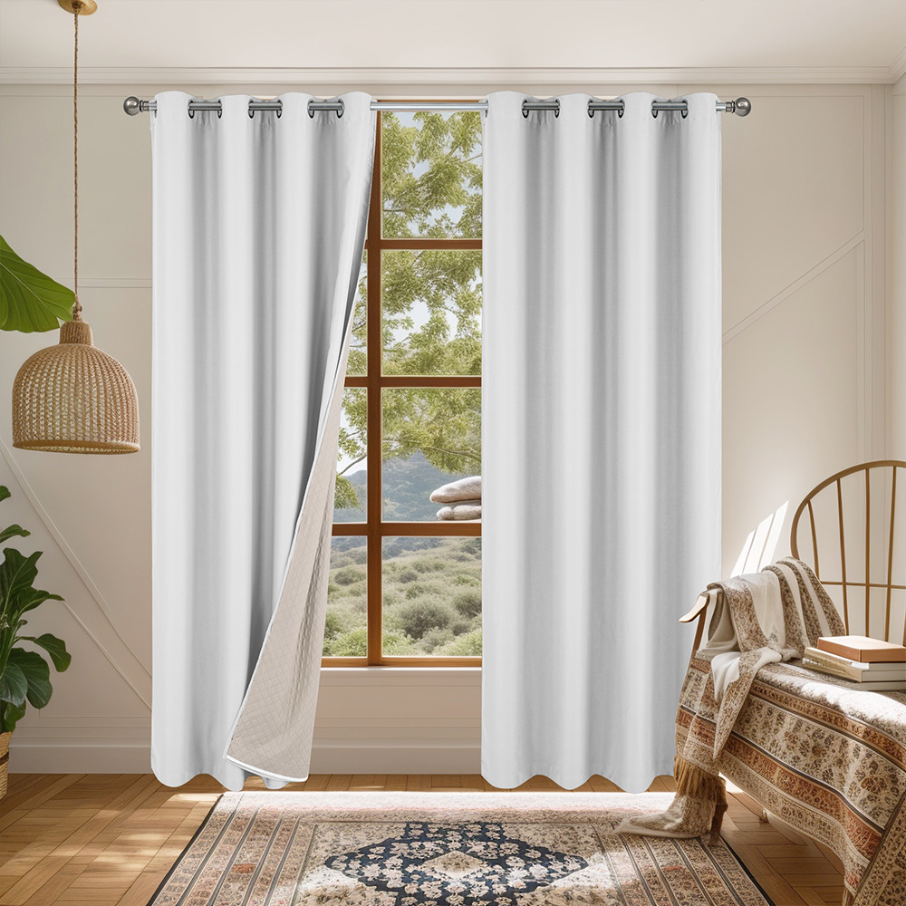 누빔암막커튼 방한 패딩 방풍 바람막이 커튼 작은창