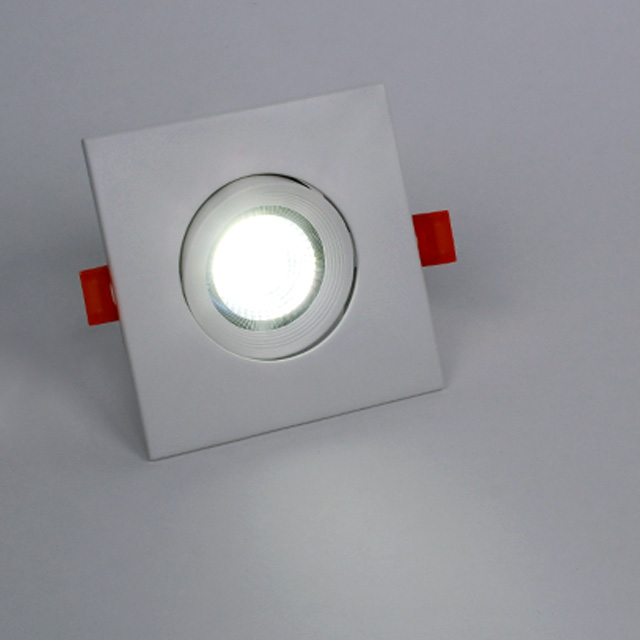 LED 다운라이트 7.5cm(3인치) 슬림 집중 COB 직회전 7W 사각 매입등 - 상세 이미지 5