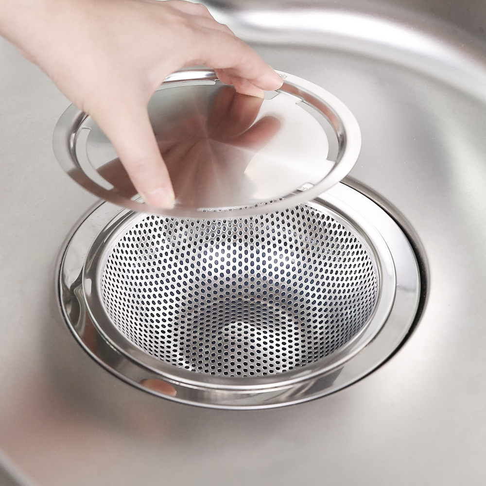 스토피아 304 올스텐 배수구망 거름망 1개+커버 1개 세트 국내생산 음식물 싱크대망