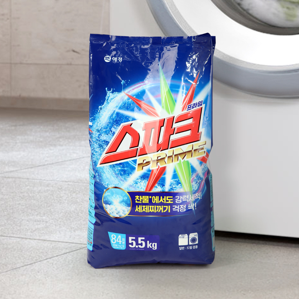 애경 스파크 가루세제 5.5kg, 1개 - 상품 이미지