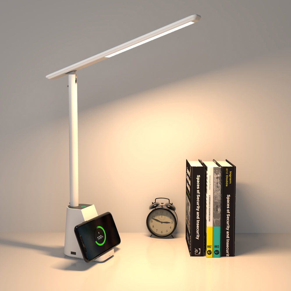 래이밴 핸드폰 거치 무선충전 LED스탠드 조명 독서등 127LAMP-WC 이미지 4