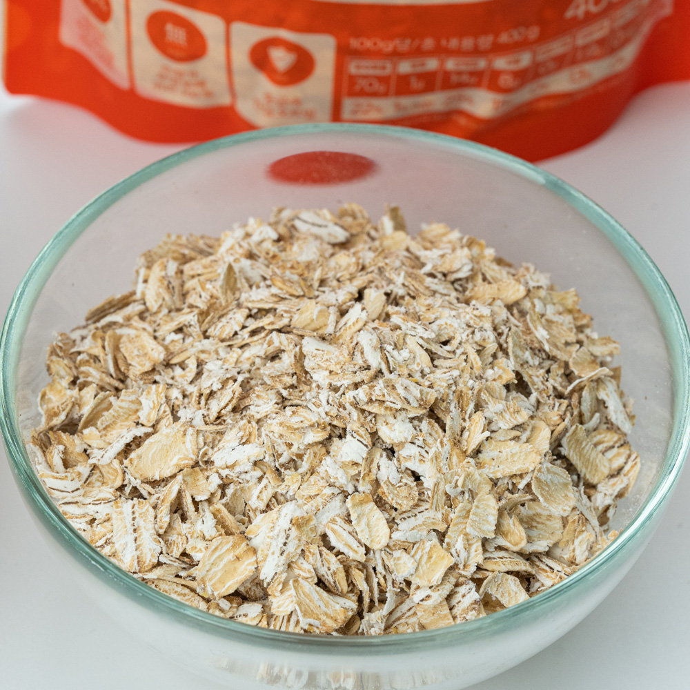 국산 유기농 포리지 오트밀 1.4kg (700g+700g) 납작귀리 이유식 초기 중기 후기