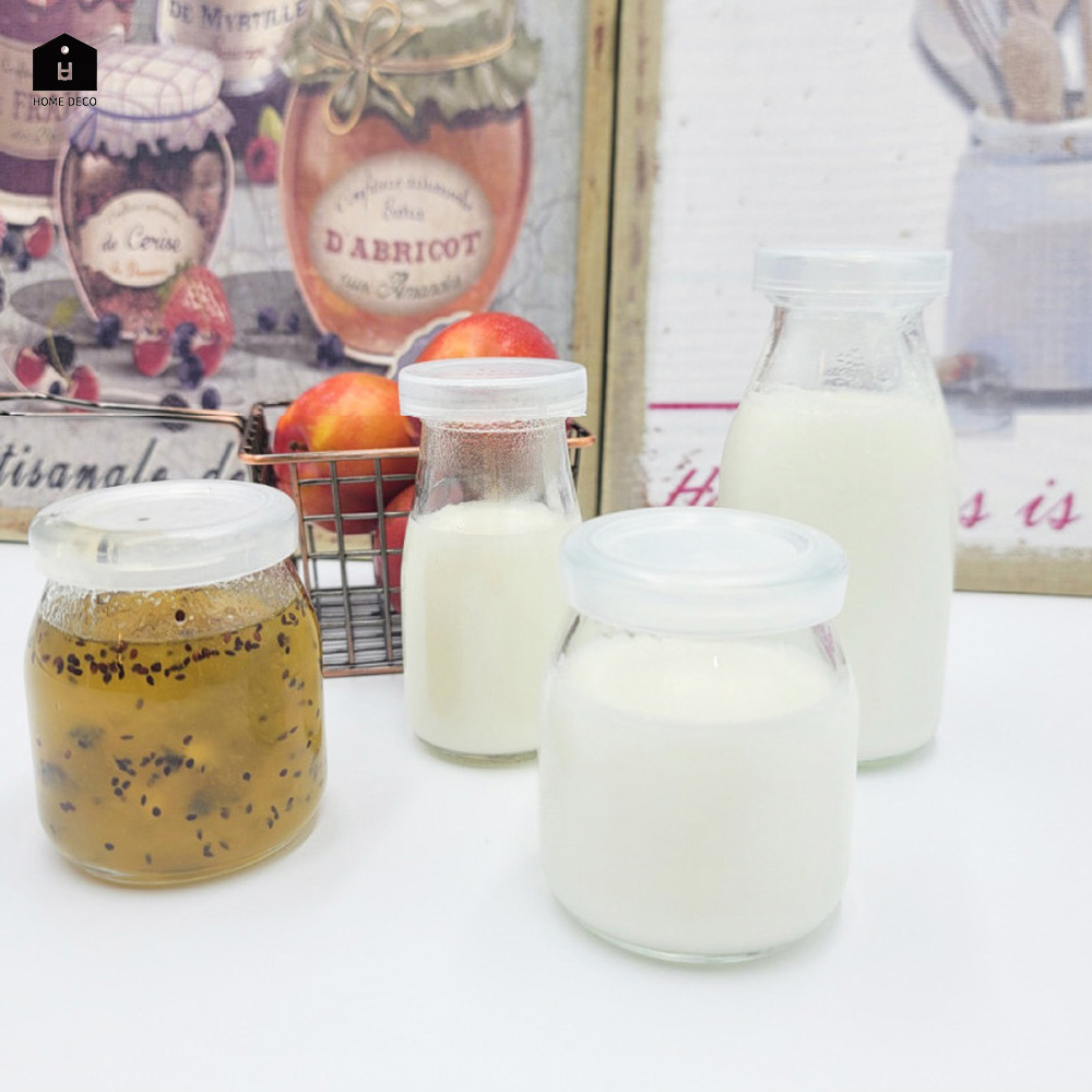 푸딩 잼병 요거트 유리병 미니 작은 우유병 주스 스무디병 100ml, 1개 이미지 6