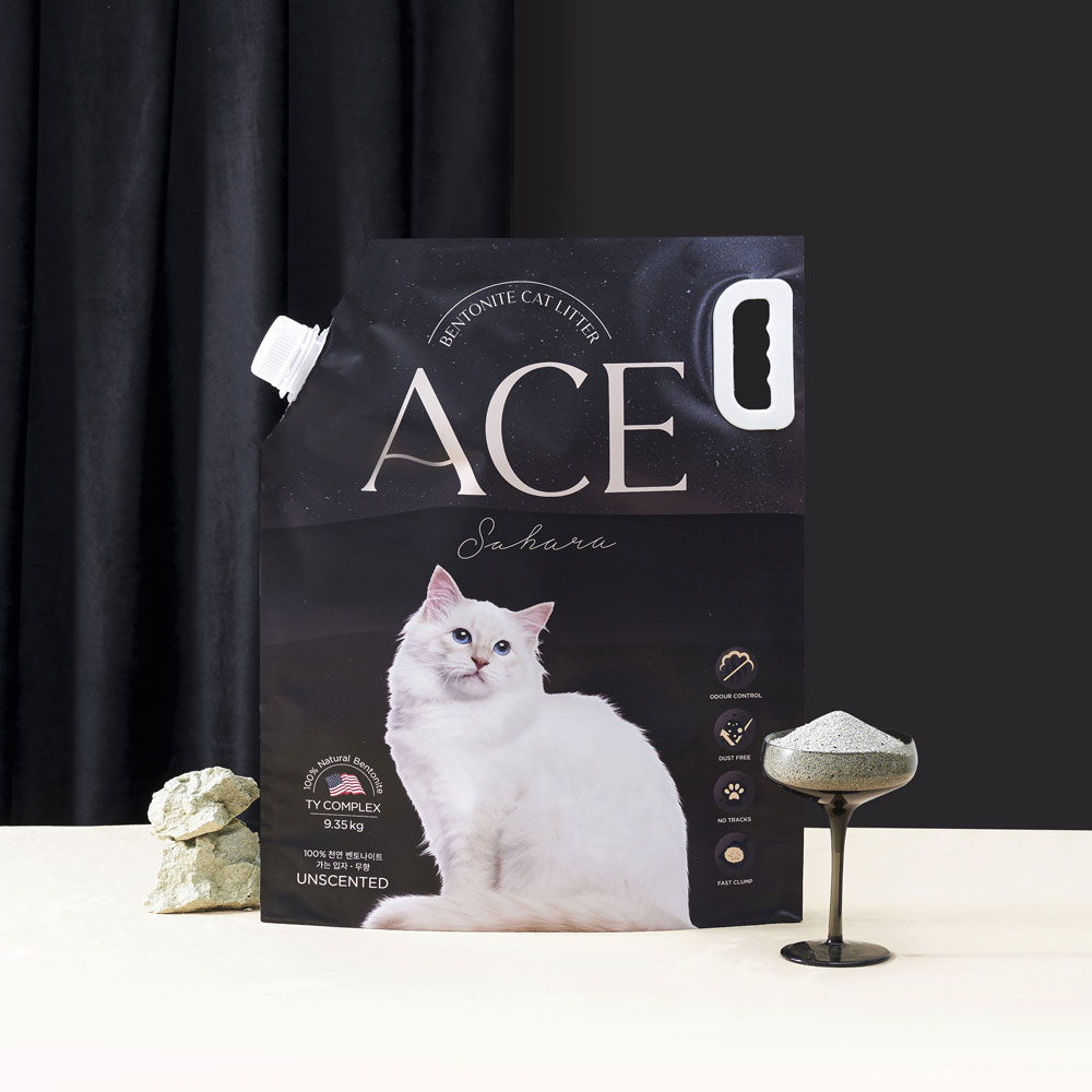 [에이스벤토나이트] 고양이 모래 사하라(무향/가는입자) 9.35kg 1+1 이미지 2
