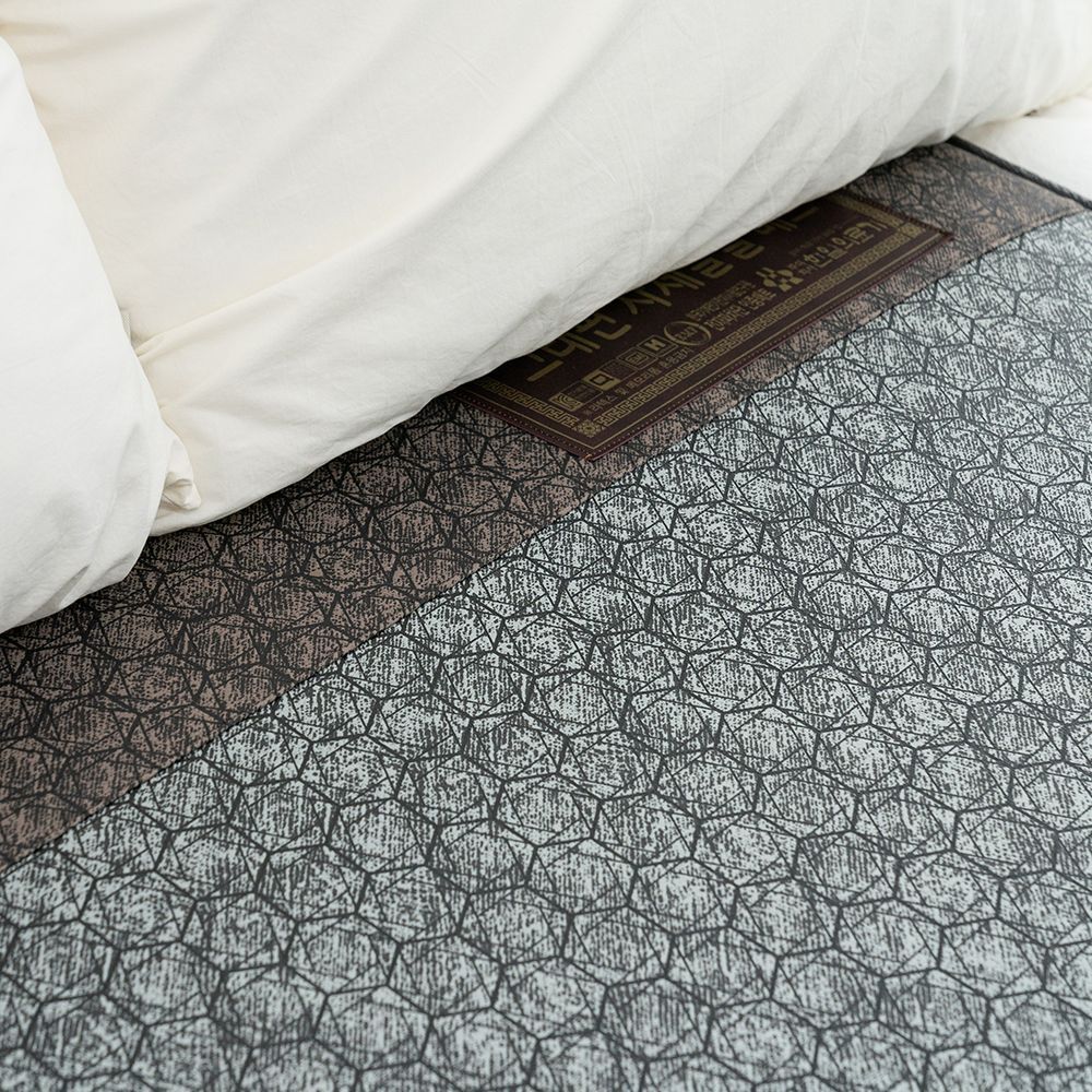 한일의료기 전기매트 전자파없는 전기장판 온열 난방 거실용 프리미엄 그레이 1인용 싱글