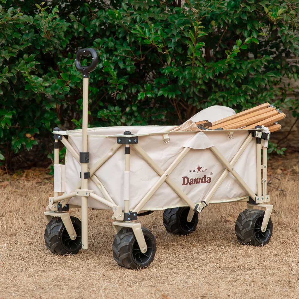 담다 접이식캠핑웨건 대형 아웃도어 캐리어 수레 상판 테이블 광폭 뒷문개방