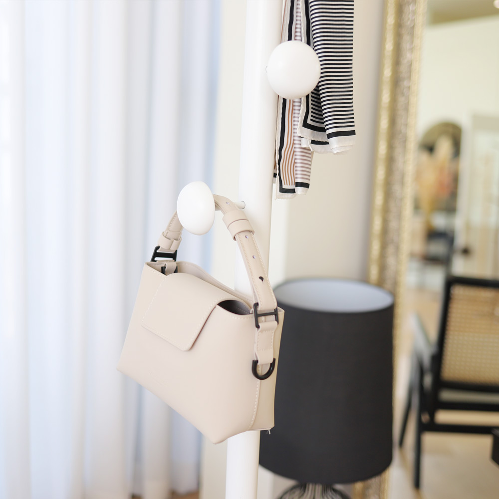 트리스토어 원목 라운드 스탠드 옷걸이