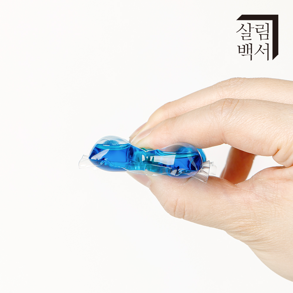 살림백서 딥클린 더블 고농축 캡슐세제 60개+60개 총120개입 세탁세제 드럼 일반 겸용