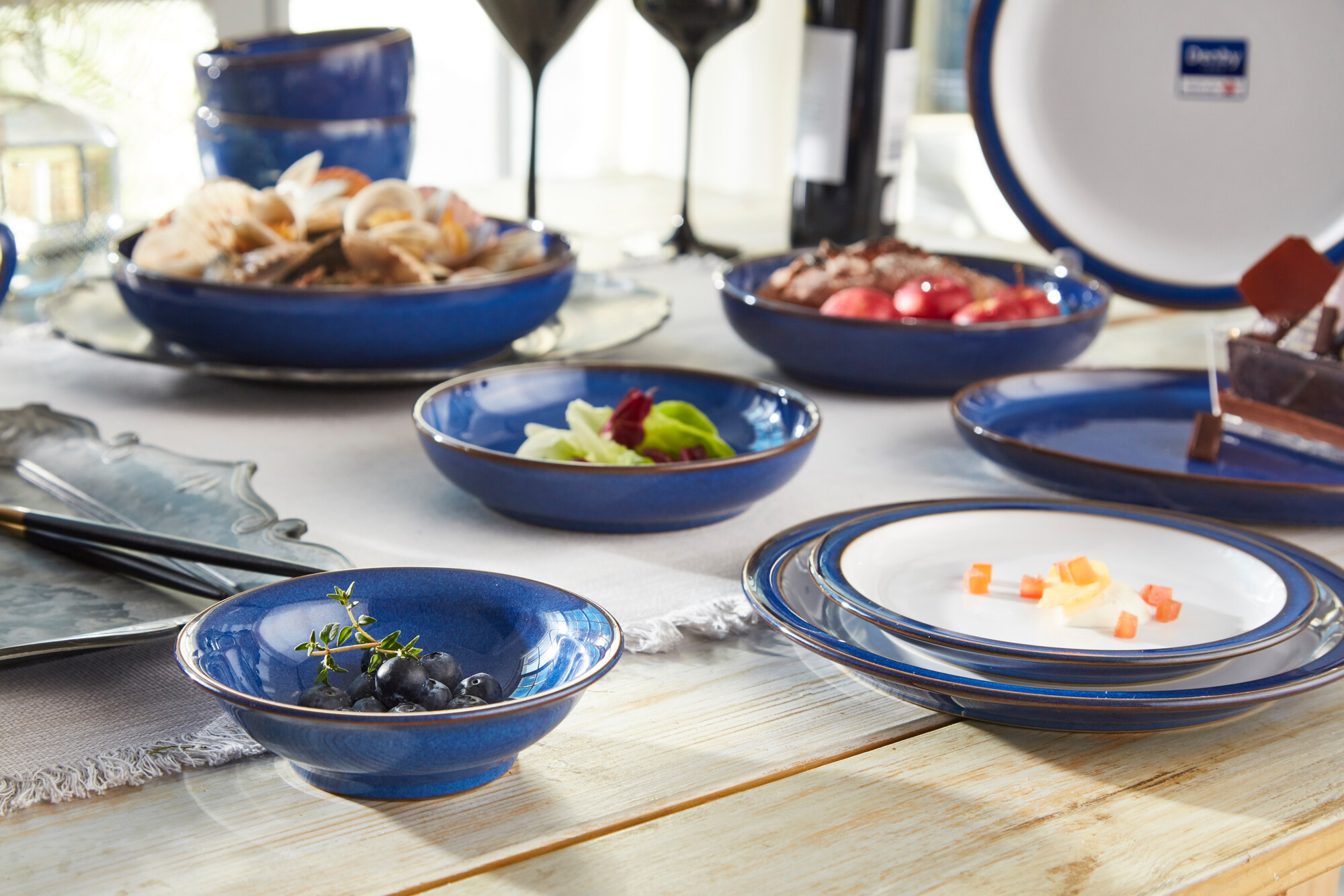 [덴비] 임페리얼 블루 2인 8P 세트