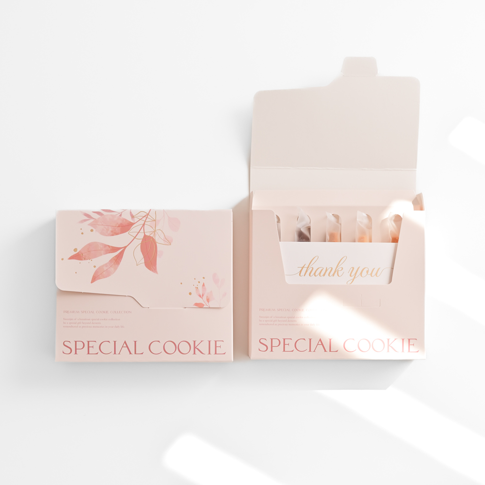 [스위트진] 수제 스페셜 쿠키 코랄핑크 결혼식 결혼답례품 쿠키답례품 선생님 선물 세트 돌 회사 시보 승진 퇴사 고급 디저트 이미지 4