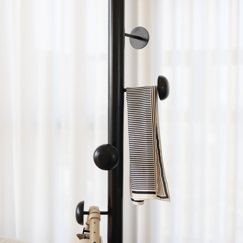 트리스토어 원목 라운드 스탠드 옷걸이