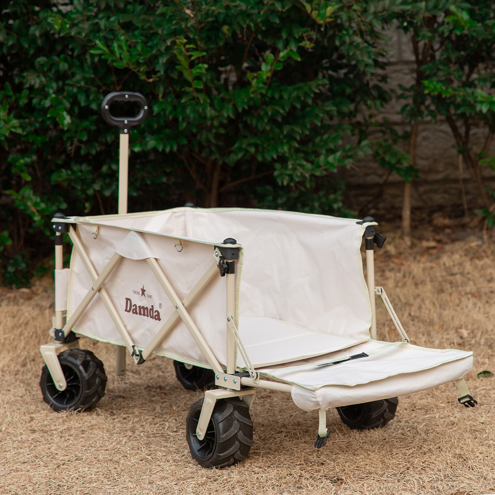 담다 접이식캠핑웨건 대형 아웃도어 캐리어 수레 상판 테이블 광폭 뒷문개방